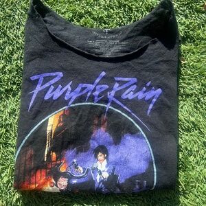 Purple Rain cut neck shirt